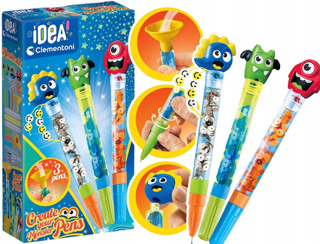 Mini Fabryka Długopisów Monster Potworki – Clementoni