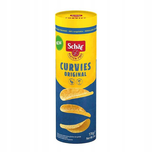 Schar Chipsy ziemniaczane naturalne Curvies bezglutenowe 170 g