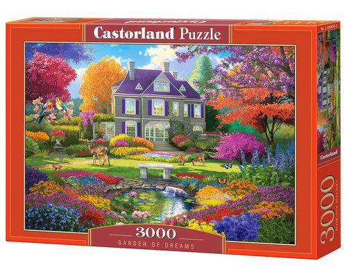 PUZZLE 3000 DOM OGRÓD NATURA KWIATY CASTOR 9+