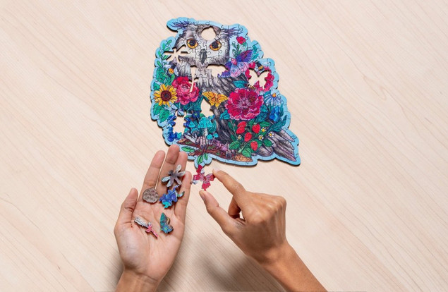 PUZZLE DREWNIANE 150 SOWA