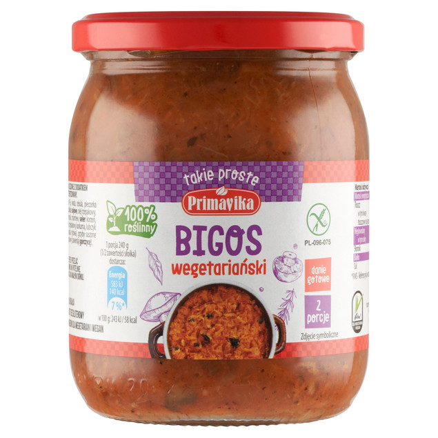 Bigos Primavika wegetariański wegański bezglutenowy 742 g