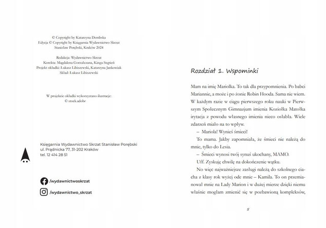 Mariolka Zwariowanych Przygód Ciąg Dalszy Katarzyna Dembska 13+ Skrzat