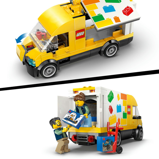 LEGO City 60500 Dostawczak LEGO – Furgonetka Kurierska z Minifigurkami