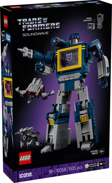 LEGO Icons 10358 Transformers: Soundwave Model Kolekcjonerski_1