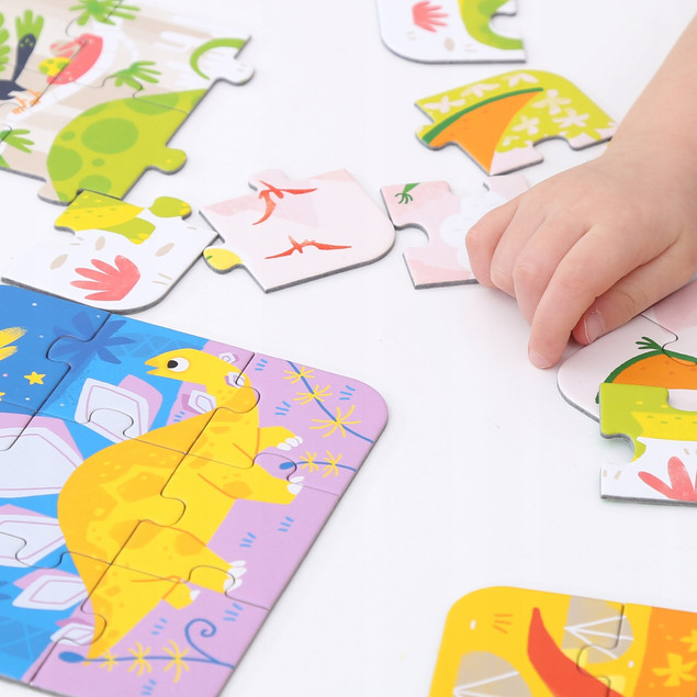 Puzzle Dinozaury 45 el. – CzuCzu