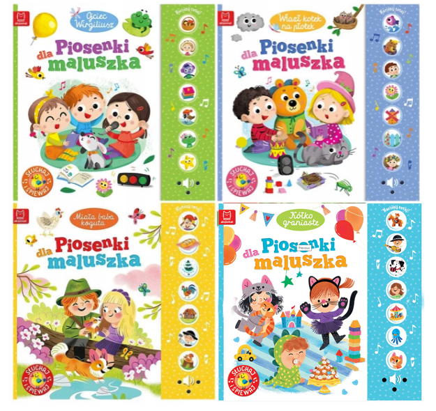 Piosenki Dla Maluszka 4w1 Kółko Miała Baba Koguta Wlazł Kotek
