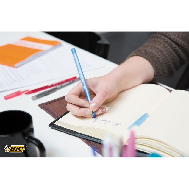 10x Długopis BIC Round Stic 1.0 mm NIEBIESKI