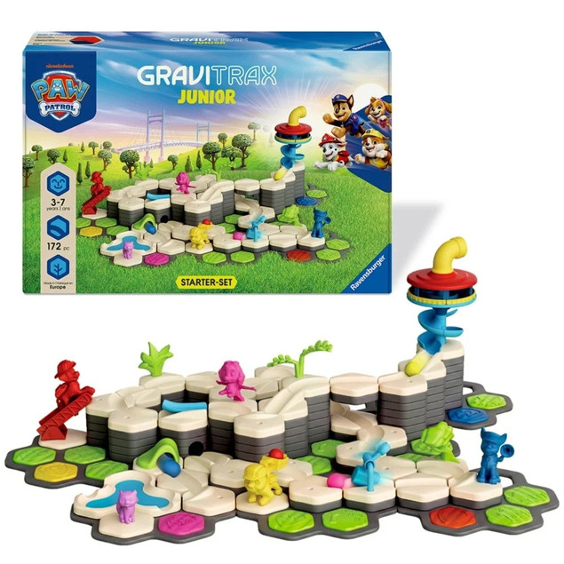 Gra logiczna RAVENSBURGER GraviTrax Junior Zestaw startowy Psi Patrol XXL