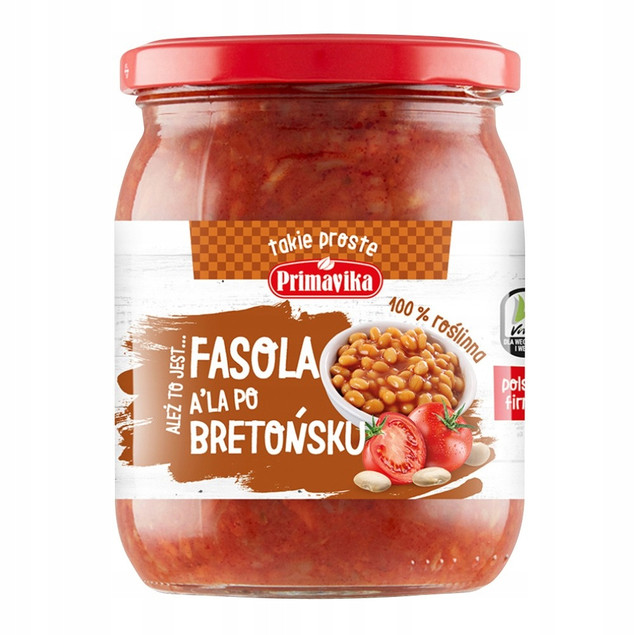 Primavika Fasola a'la po Bretońsku 480g Wegańska Bez Laktozy