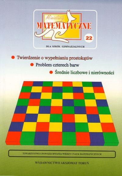 Miniatury Matematyczne Tomik 22: Geometria, Problem Czterech Barw, Średnie