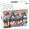 Puzzle 1000 Tactic Białe Konie na Plaży | Wysoka Jakość