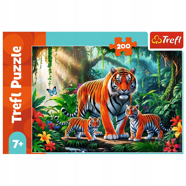 Puzzle 200 Tygrysie zwyczaje TREFL