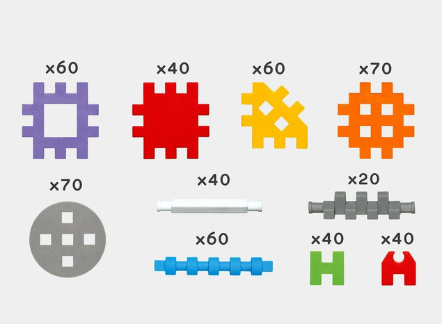 Klocki Mini Waffle 500 sztuk Marioinex