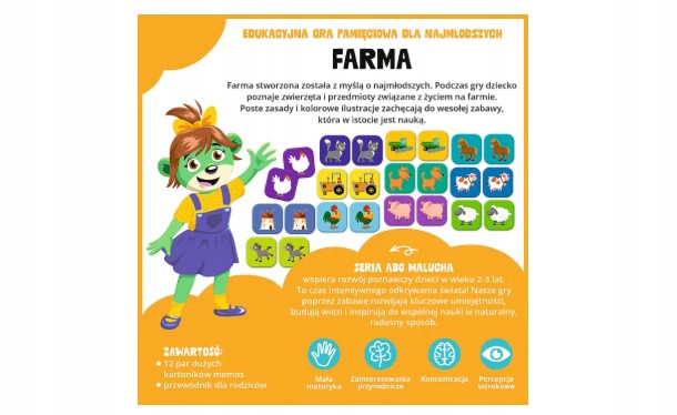 GRA DLA DZIECI EDUKACYJNA FARMA ABC MALUCHA 02909 TREFL