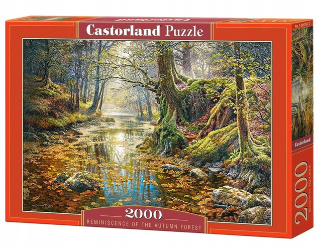Puzzle 2000 Układanka Las JESIEŃ Drzewa Natura Rzeka Widok 9+ Castorland