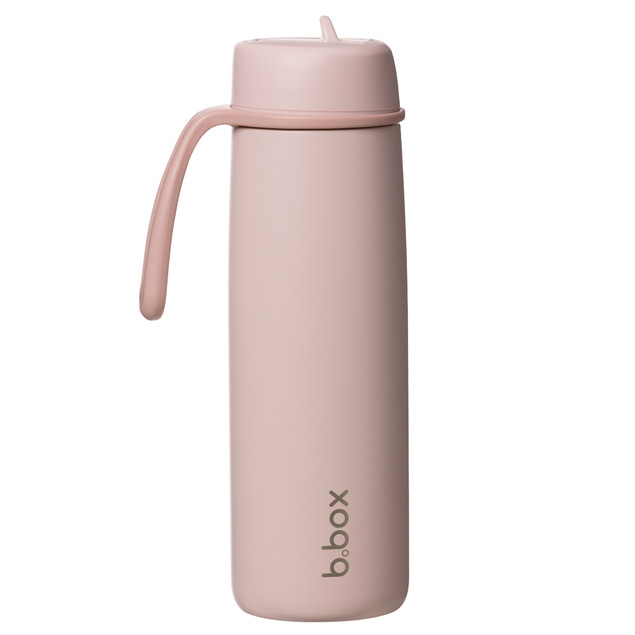 Butelka Termiczna b.box Blush Crush 690 ml Stal Nierdzewna ze Słomką