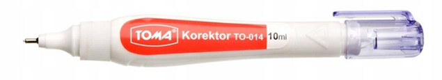 Korektor w długopisie Toma 10ml metalowa końcówka