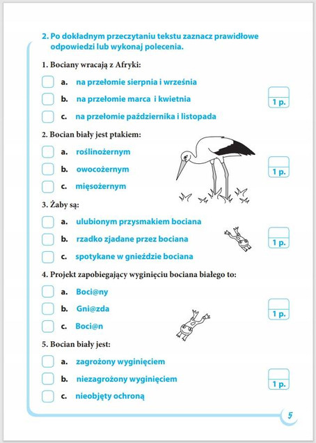 Trzecioteścik – Testy Sprawdzające Klasa 3
