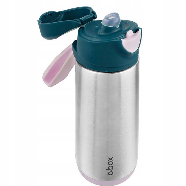 B.box Butelka Termiczna Sportowa z Ustnikiem 500 ml Indigo Rose Stalowa