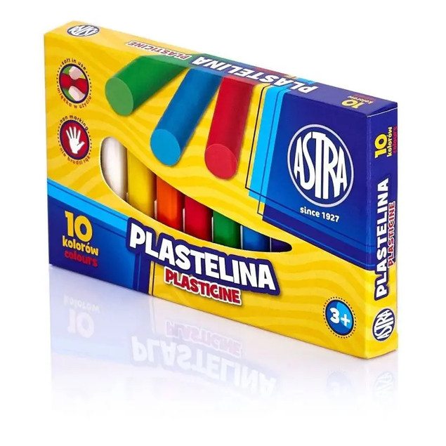 Plastelina Szkolna Dla Dzieci 10 Kolorów 3+ Astra