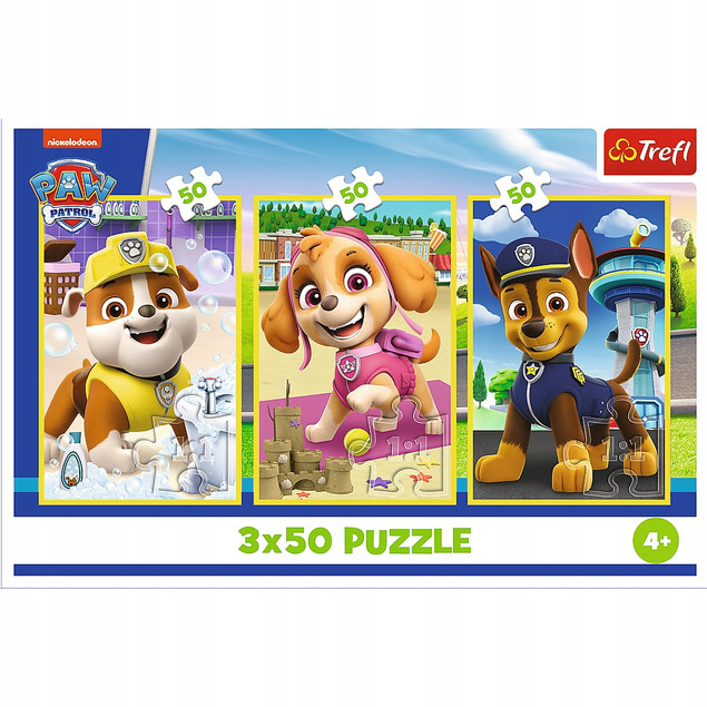 Puzzle 3x50 Nasze pieski Psi Patrol Trefl