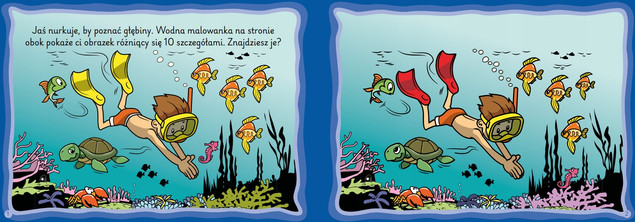Zadanka i malowanki wodne Zwierzęta wodne