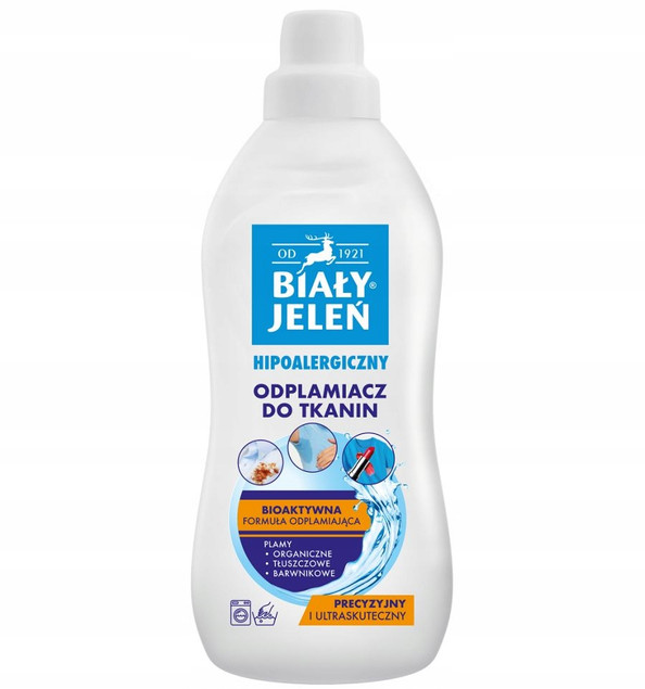 Odplamiacz do prań, hipoalergiczny 1 L | Biały Jeleń