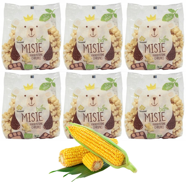 Chrupki kukurydziane misie Granex 80g x6