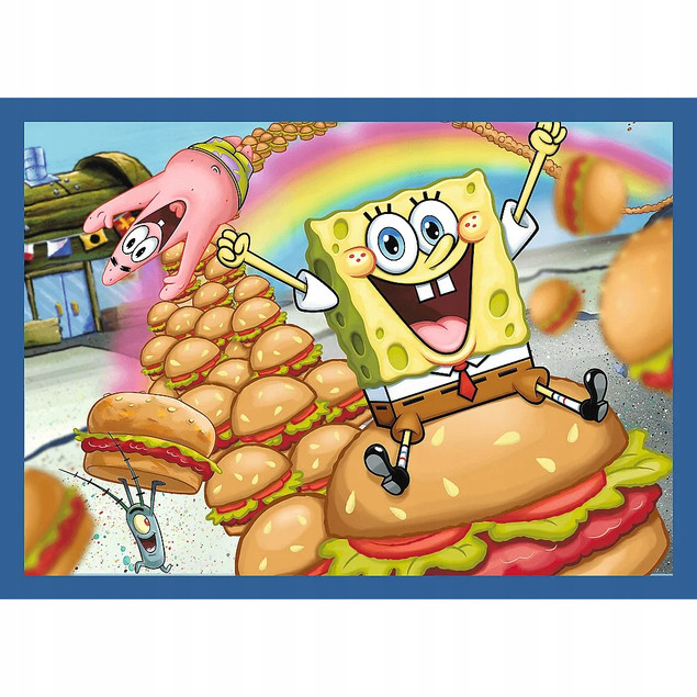 Puzzle Trefl 207 elementów Puzzle 4w1 Podwodne życie SpongeBoba
