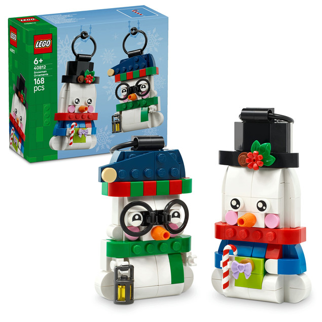 LEGO 40812 Dekoracyjne Bałwanki – Świąteczne Ozdoby Choinkowe