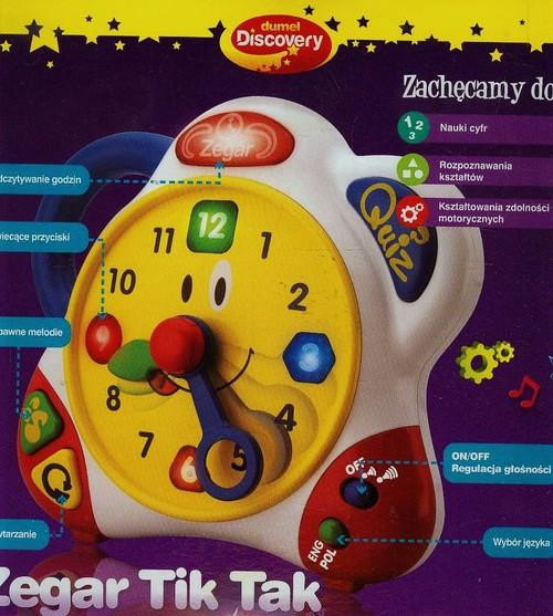 Zegar edukacyjny TIK TAK Dumel nauka godzin i liczb PL/EN