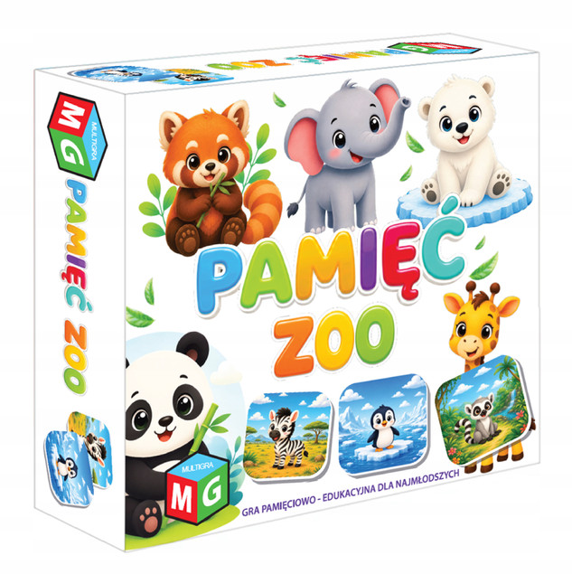 Gra planszowa Multigra - Pamięć - Zoo - Edukacyjna