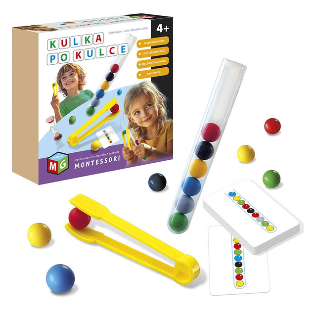 Gra zręcznościowa Multigra Kulka po kulce Montessori