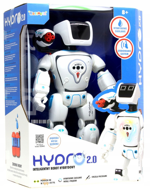 INTELIGENTNY ROBOT ZASILANY WODĄ CHODZĄCY STRZELA