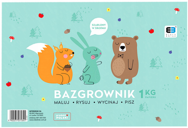 Bazgrownik A4 z szablonem