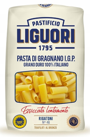 Makaron włoski z semoliny rurki RIGATONI 500g - Liguori