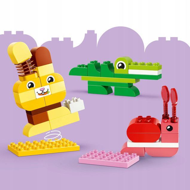 LEGO DUPLO 10472 Kreatywne Budowanie Zwierzątek | Zabawa Edukacyjna dla Dzieci 3+