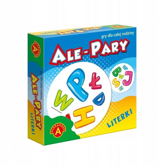 Gra karciana Ale Pary: Literki – Alexander, nauka liter dla dzieci 3+