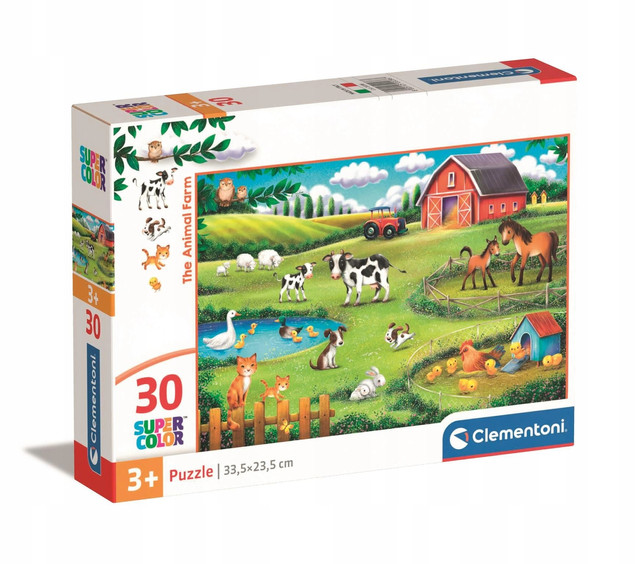 Puzzle 30 Układanki Zwierzęta WIEŚ Farma Widok Konie 3+ Clementoni