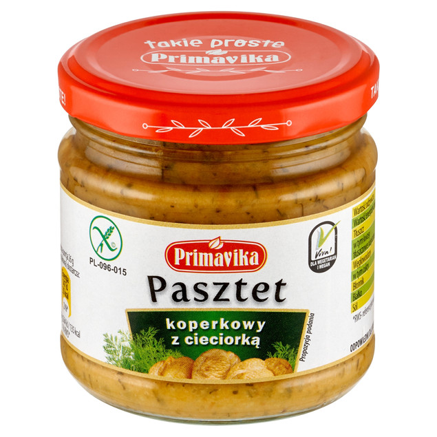 Pasztet koperkowy z ciecierzycą Primavika 160g