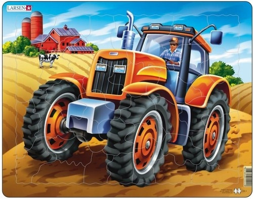 Puzzle Ramkowe Traktor Larsen M 37 el. dla Dzieci 3+