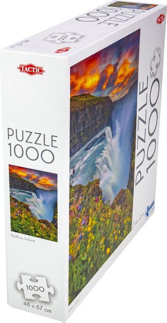 Puzzle 1000 elementów Gullfoss, Islandia – Krajobraz Wodospadu