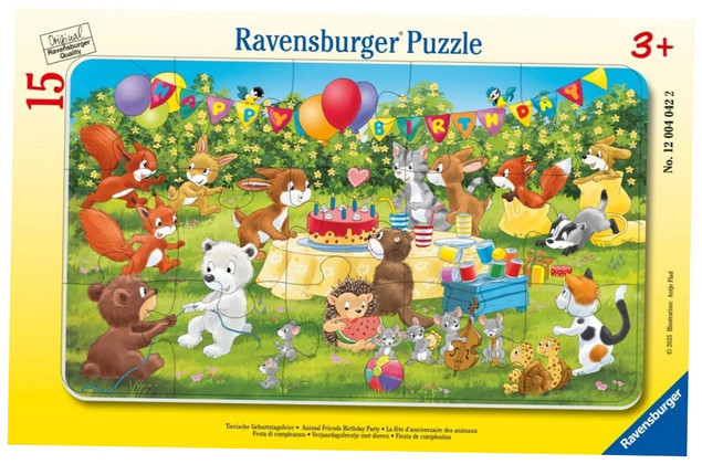 Puzzle dla dzieci 2D w ramce: Przyjęcie urodzinowe