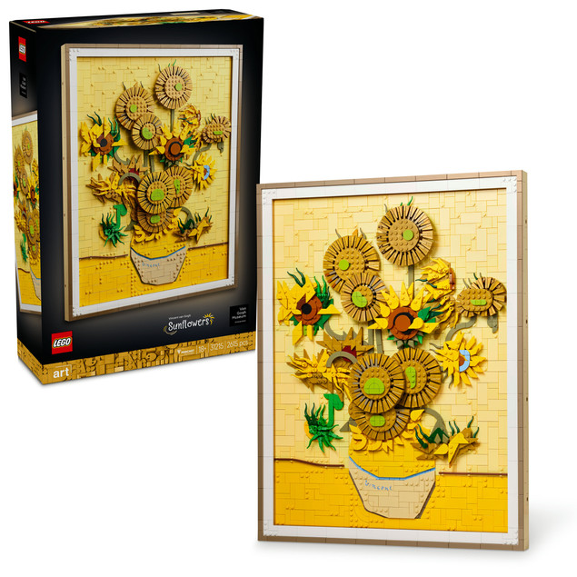 Tytuł LEGO Art 31215 Vincent van Gogh Słoneczniki – Obraz 3D Klocki Kolekcjonerskie