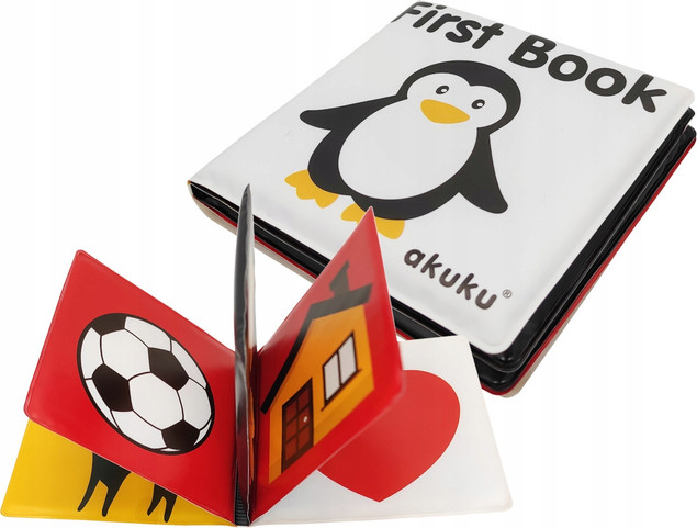 Książeczka Kontrastowa, miękka, 6m+ | Akuku