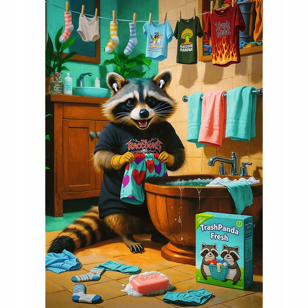 Trefl Puzzle Premium Plus Quality 1000 el. Dzień Prania Szopa (AI Art)