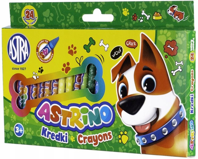 Kredki świecowe 24 kolory Astrino ASTRA