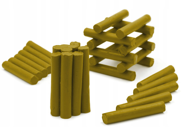 Plastelina Szkolna 1kg UGIER Jasny Złoty w Laseczkach Luzem MONA