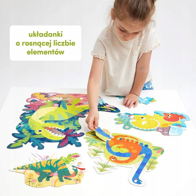 Puzzle Progresywne Dinozaury 71el. 3+ CzuCzu 6942943