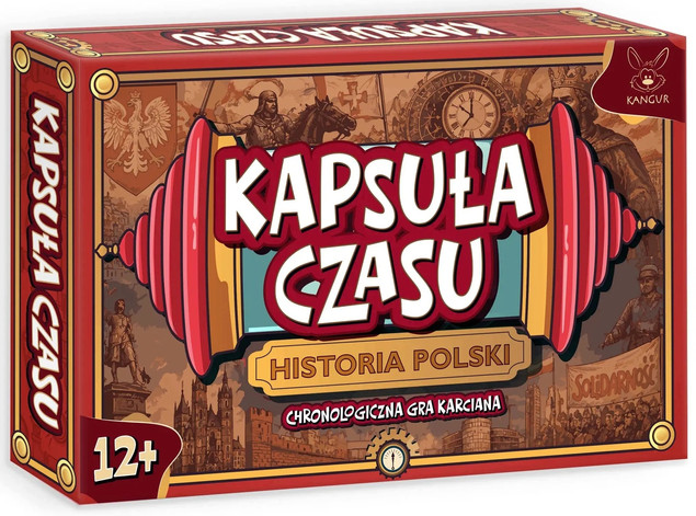 Gra planszowa Kapsuła czasu. Historia Polski KANGUR - Edukacyjna Zabawa dla Dzieci
